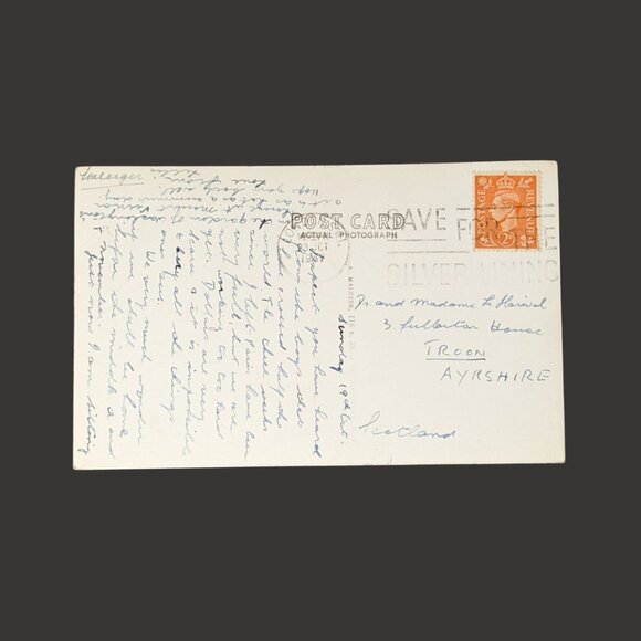 6/$15 Vintage Postmarked 1947 The White House Real Photo Postcard RPPC - Picture 2 of 3